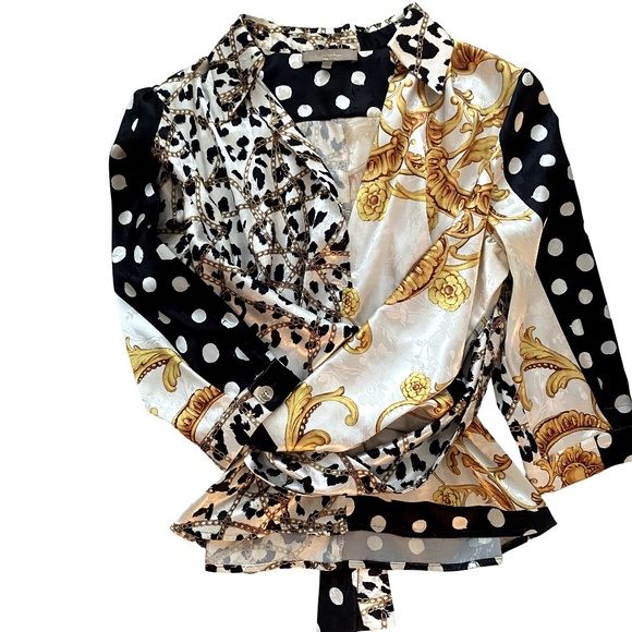 EUREKA BABYLON PRINTED BLOUSE STYLE "VERSACE" - Picture 8 of 11